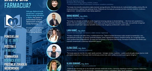 Medicinski fakultet poziva na predavanje o karijerama farmaceuta